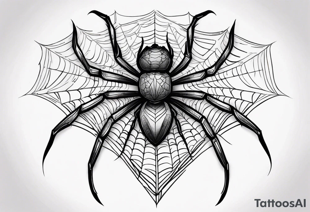 Spider tattoo idea
