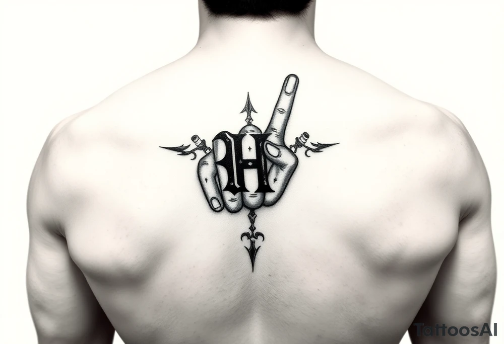 Hoodlum Hooligan with the H on my upper joint the O on the next finger tattoo idea