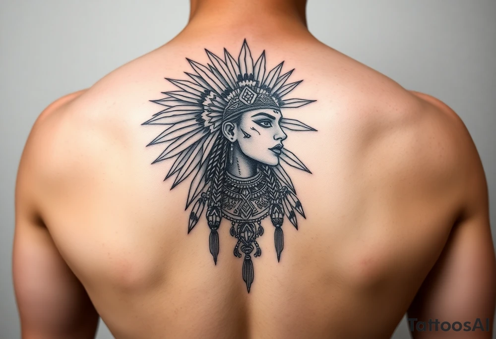 Aztec princess tattoo idea