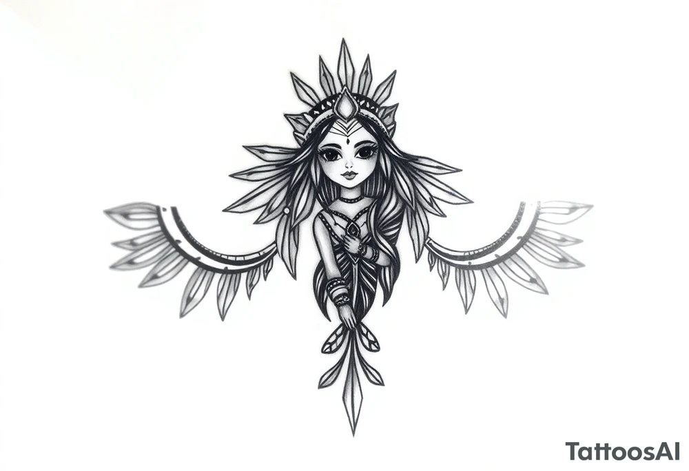 Asian Indian, Gemini, bratz doll tattoo idea
