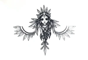 Asian Indian, Gemini, bratz doll tattoo idea