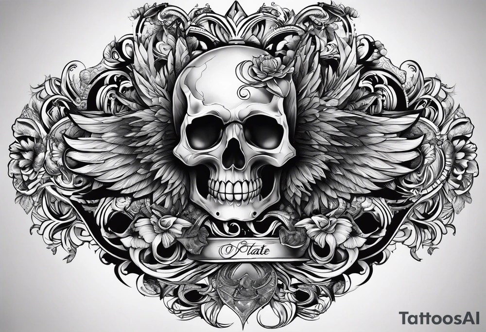 create the tattoo that andrew tate has on his chest tattoo idea