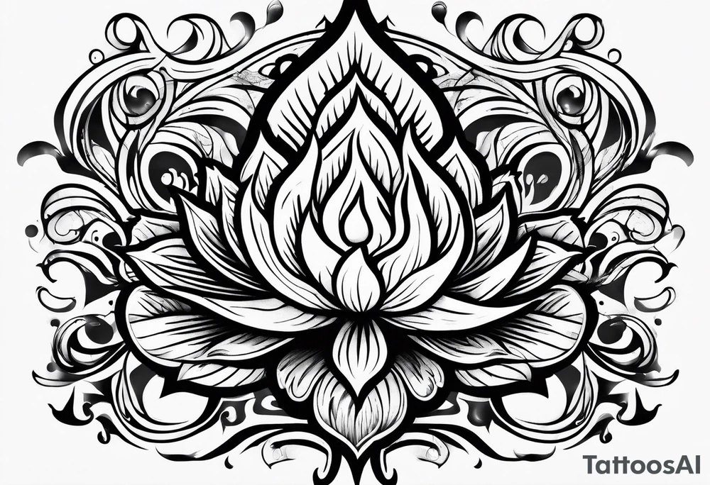 Flames tattoo idea