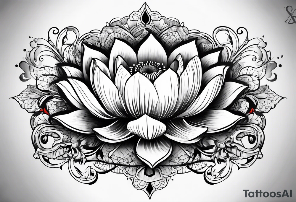 Lotus music tattoo idea