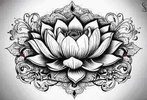 Lotus music tattoo idea