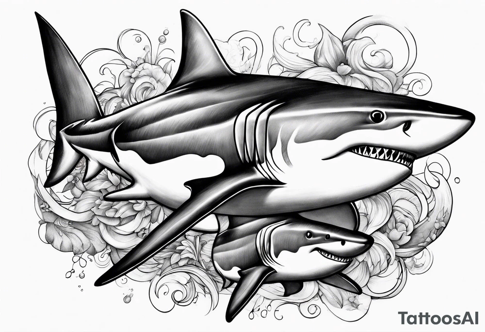 Sharks tattoo idea