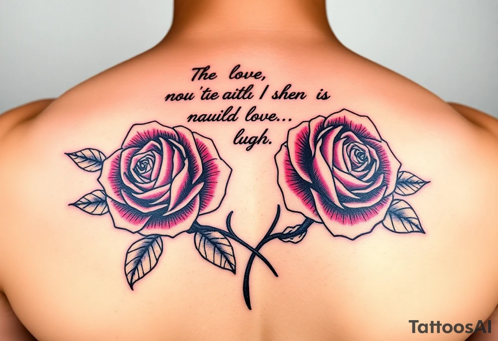 Quotes , paintbrush, roses tattoo idea