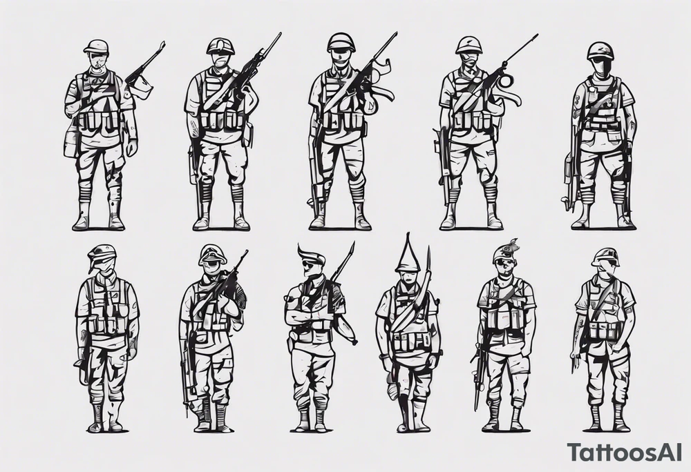soldier tattoo idea