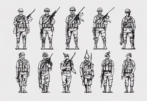 soldier tattoo idea