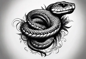 i want tattoo of snake wraping around my forearm not much detailed tattoo idea