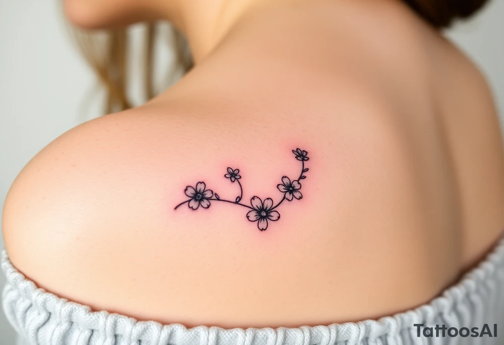 Best friend/neighbor that’s shares a driveway on walnut street that loves wildflowers and witchy things tattoo idea