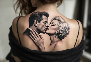 marilyn Monroe and JFK kissing tattoo idea