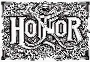 Honor tattoo idea