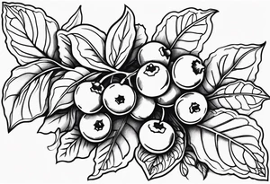 holly berries tattoo idea