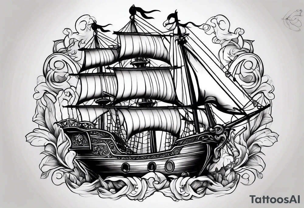 Tatouage pirate des caraïbe tattoo idea