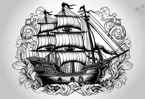 Tatouage pirate des caraïbe tattoo idea