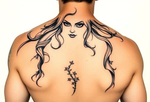 Poison ivy character comic style sketch tattoo tattoo idea