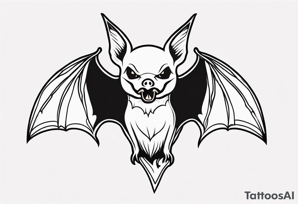 bat american traditional tattoo tattoo idea