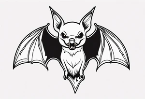 bat american traditional tattoo tattoo idea
