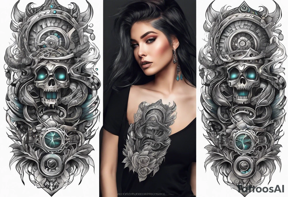 Biomechanical tattoo idea