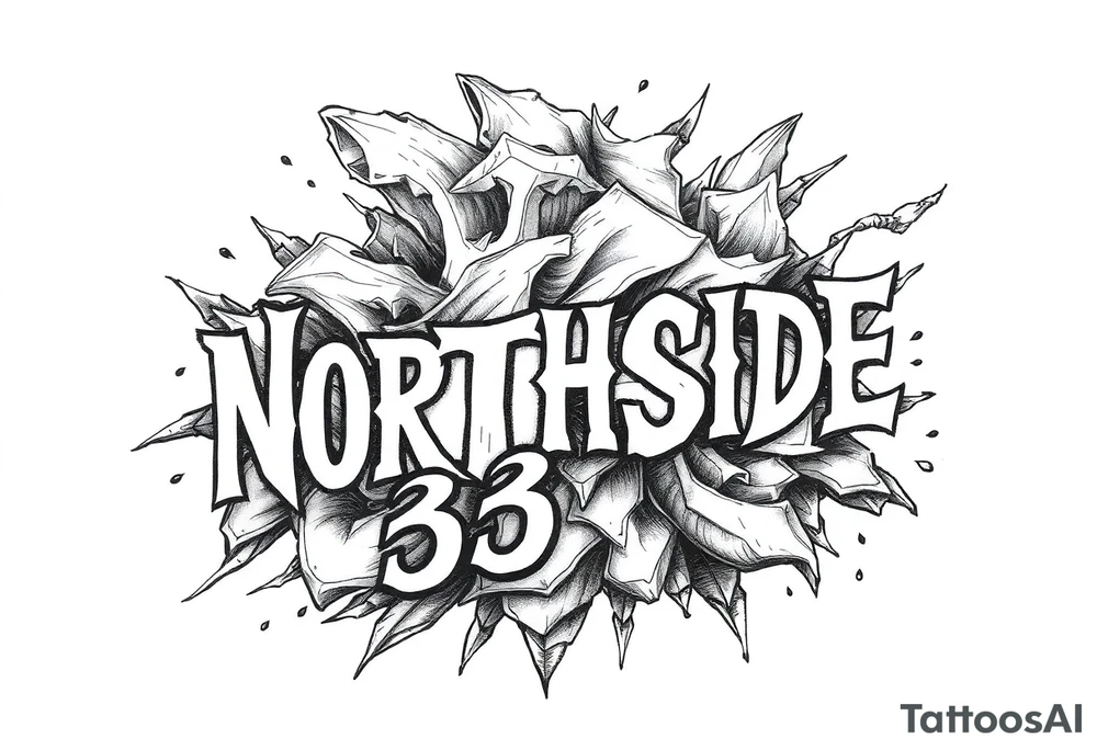 “NORTHSIDE” “33RD” tattoo idea