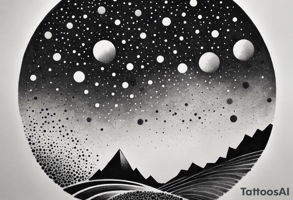 world exploding tattoo idea