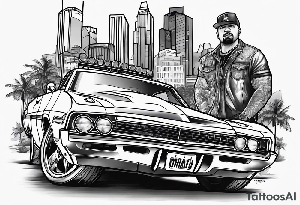 Grand theft auto sanandreas tattoo idea