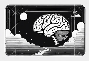 Brain, heart, love, heart break makes you strong, worth it, pain makes you stronger, strength, plane, travel tattoo idea