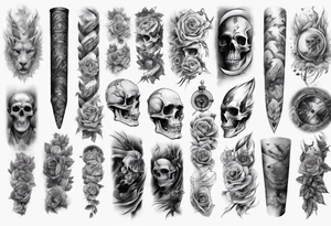 ARM SLEEVE 
REALISTIC tattoo idea