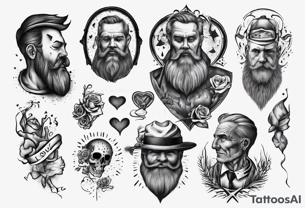Fathers love for his son tattoo idea
