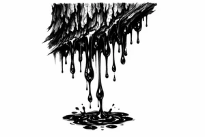 tree sap dripping from bark tattoo tattoo idea