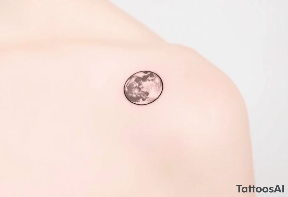 The moon tattoo idea