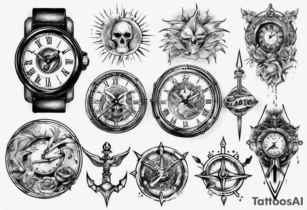 Reloj de arena tattoo idea