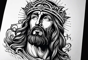 Jesus calming the sea tattoo idea