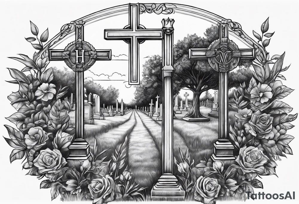 Veteran cemetery tattoo idea