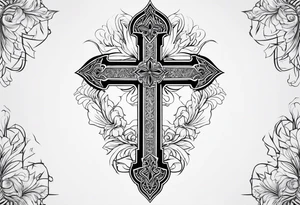 cross from font tattoo idea