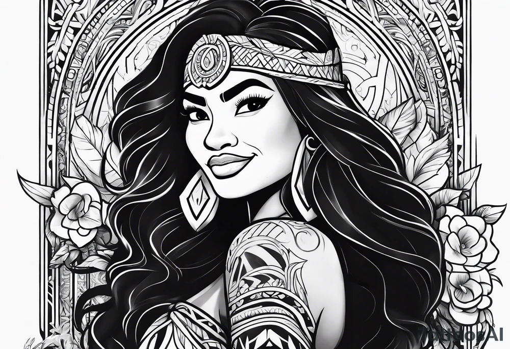 Moana from disneyland tattoo idea