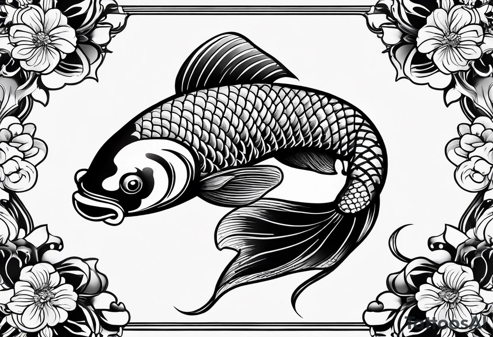 Yen yang Koi tattoo idea