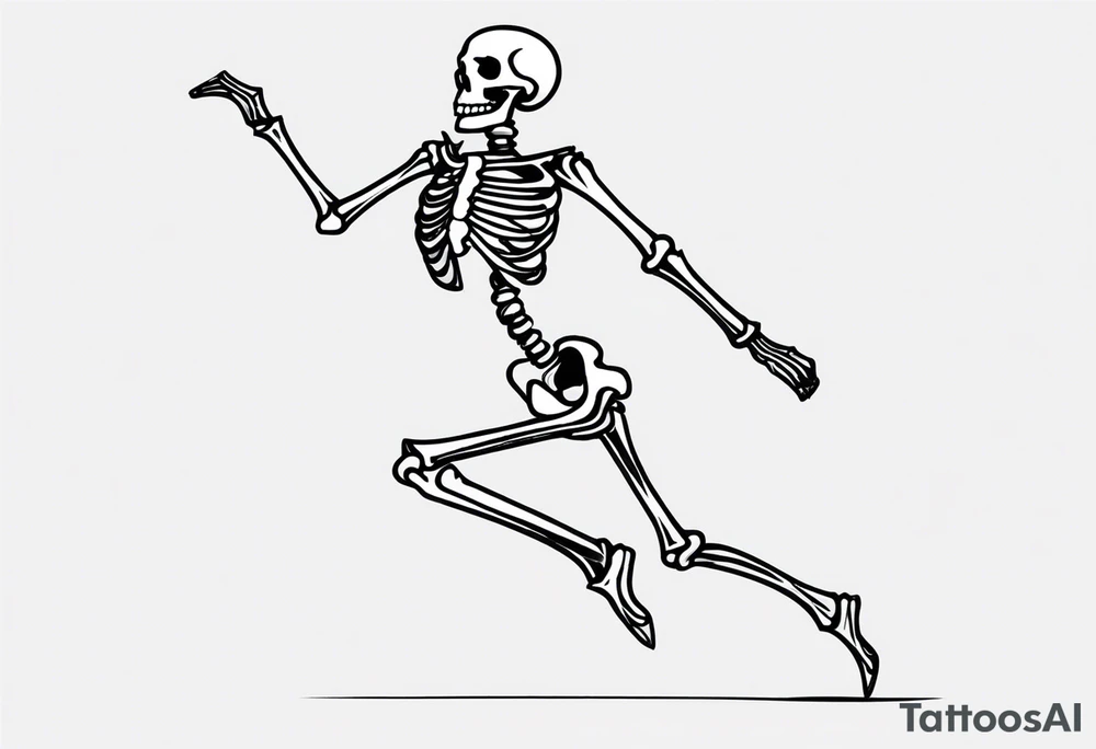 Skeleton Dancing tattoo idea