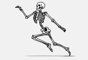 Skeleton Dancing tattoo idea