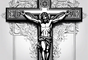 Jesus cross tattoo idea