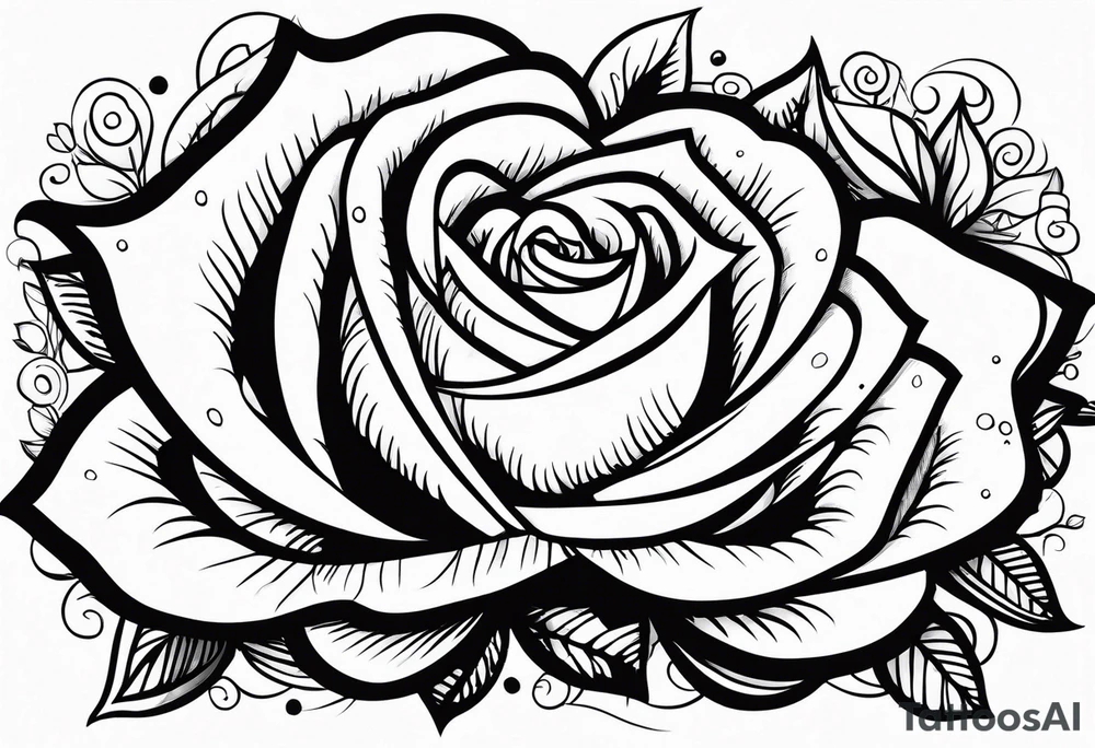 Roses with my children’s names incorporated Kobe Frankie Brooklyn tattoo idea