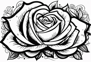 Roses with my children’s names incorporated Kobe Frankie Brooklyn tattoo idea