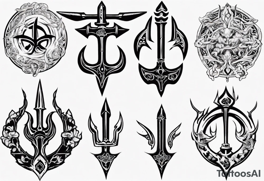 Ukrainian Trident tattoo idea