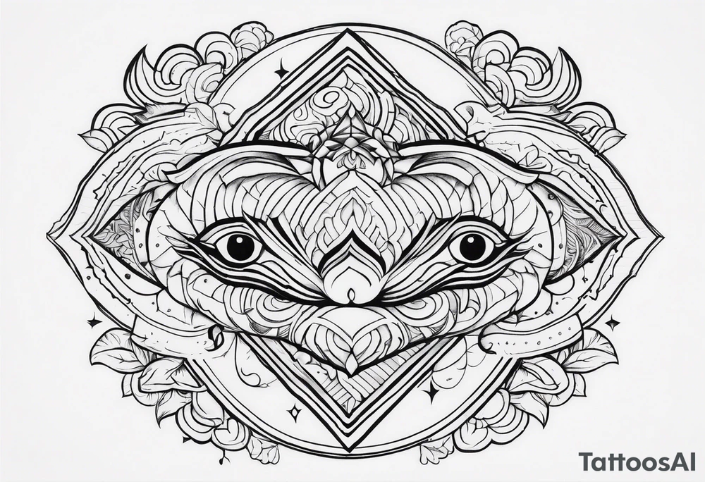 козерог демон накаченный воинственный tattoo idea