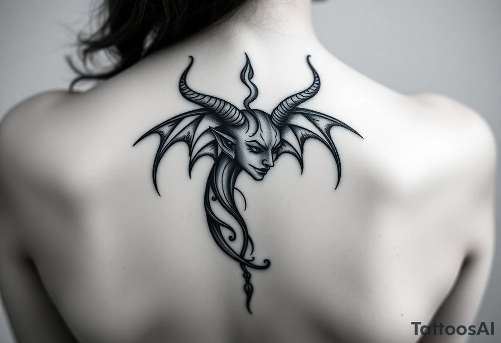 Sexy devil tattoo idea