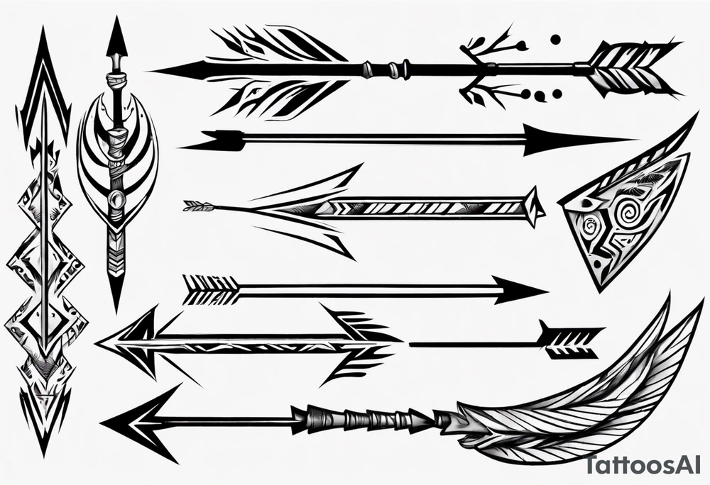 Arrow in flight tattoo idea