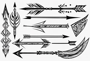 Arrow in flight tattoo idea