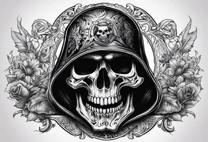 death pointing out tattoo idea