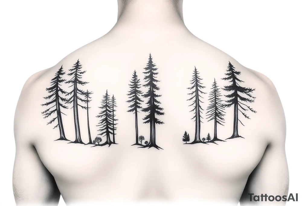 Triple J or three J's to represent a family. It should include trees or woods in the design but have either three J's or "Triple J" in the design. It should have limited coloring. tattoo idea